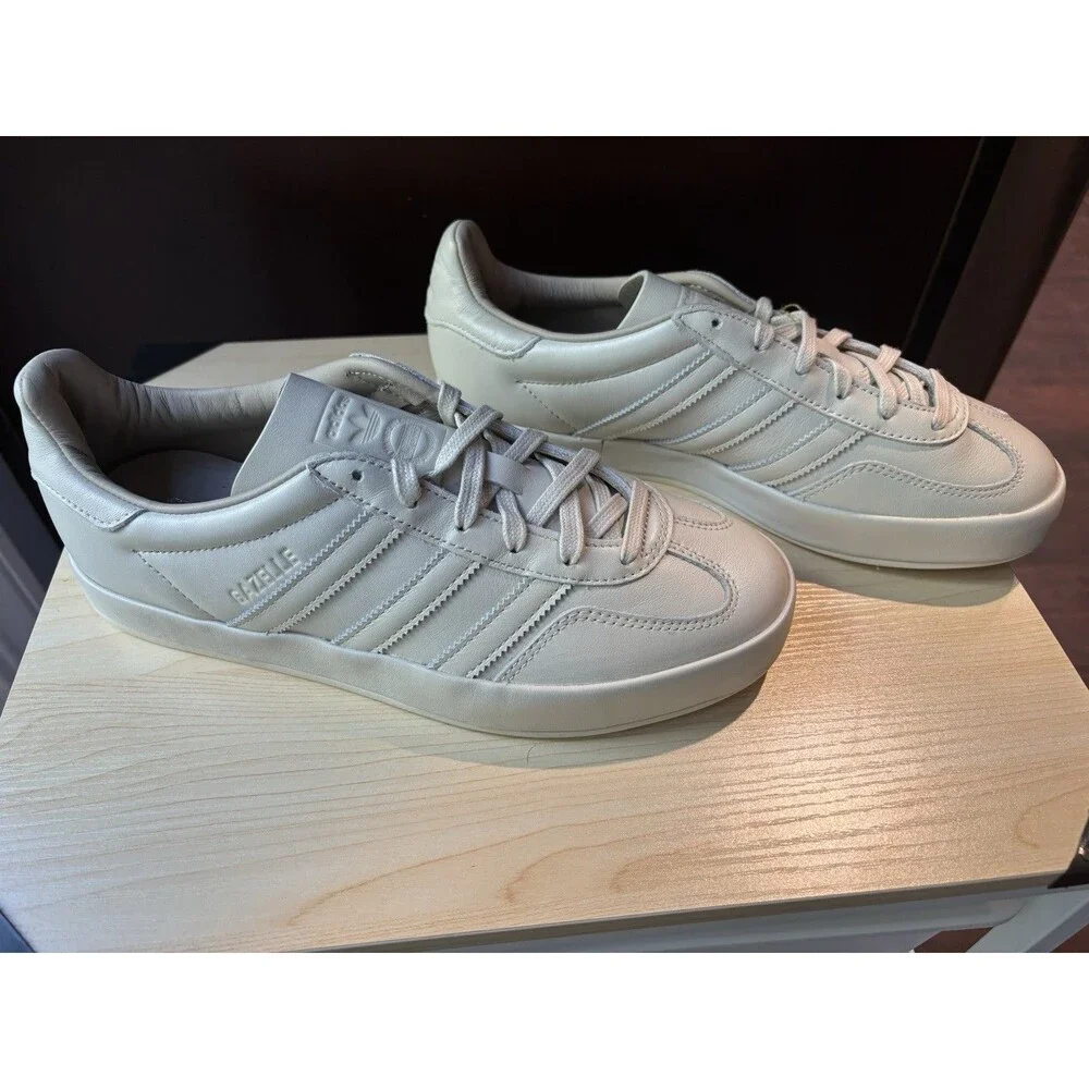 New Adidas Gazelle Indoor Lux Alumina JI3508 Beige Unisex Men 7 Women 8